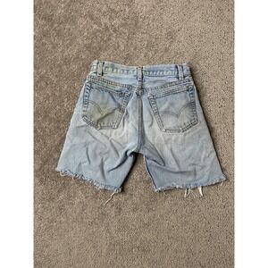 Vintage Womens Shorts 80s Levi's 553 Red Tab USA Made Button Fly Cut, Size W26